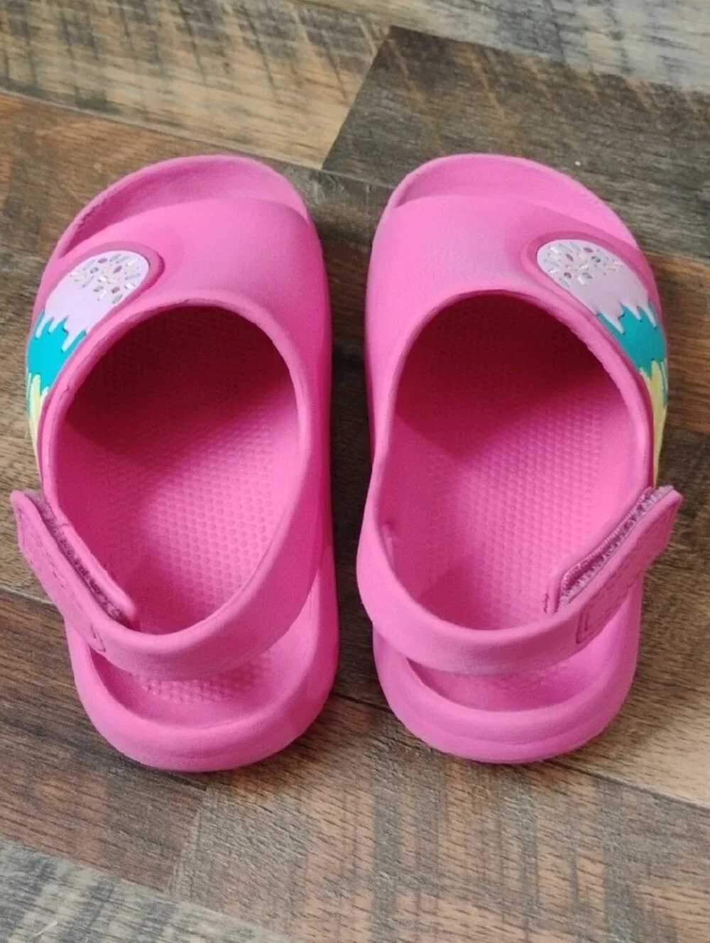 Girls 11/12 Pink Ice Cream Sandals